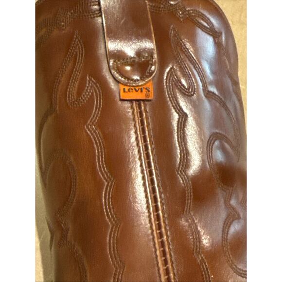 9 M Vintage 70s Levi\'s Orange Tab Cowboy Boots Western Boot leather Levis vtg main image 10